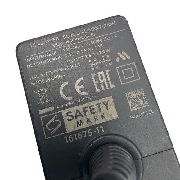 Nintendo Switch OEM AC Adapter HAC-002(EUR) EU Plug Power Supply Charger USB-C - Picture 4 of 5